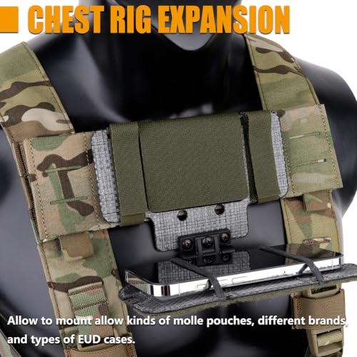 MC Tactical MOLLE Panel for Chest Rig - Full Webbing System for End User Devices