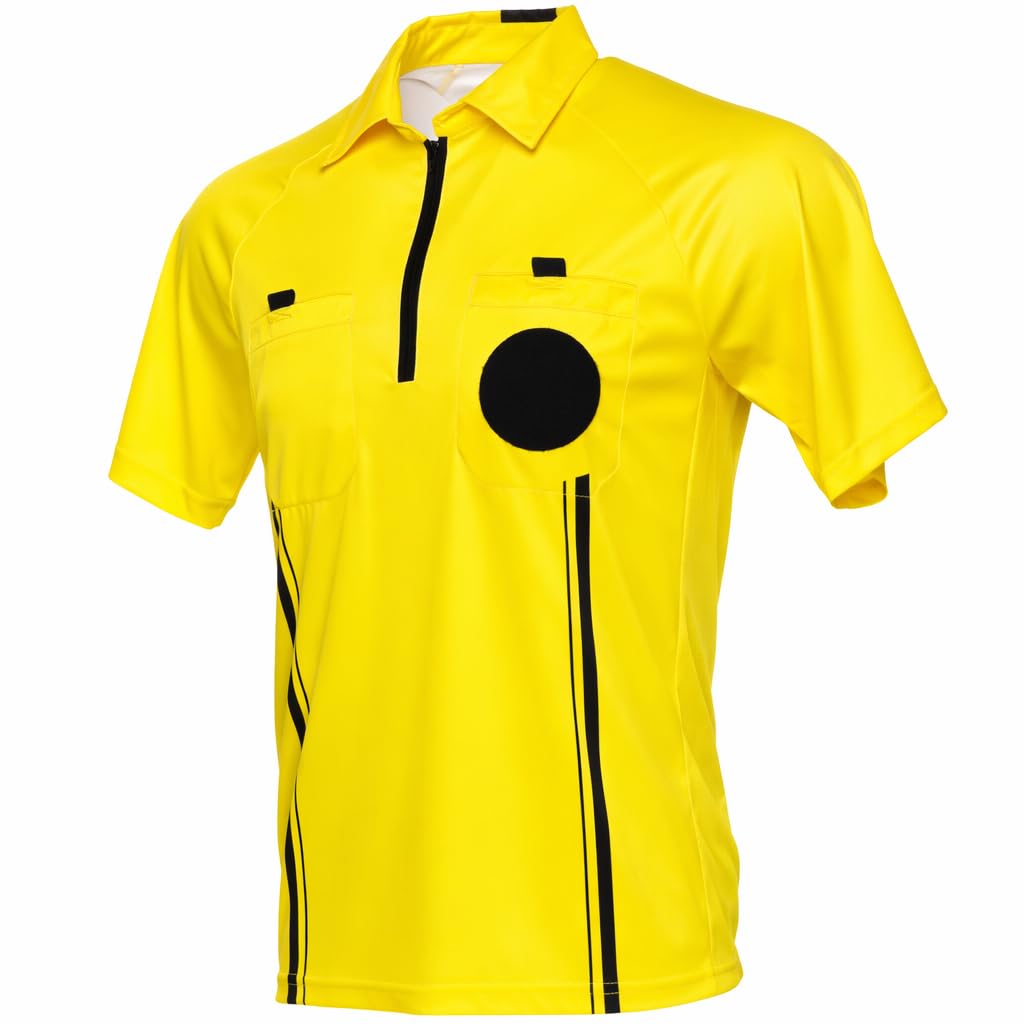 Murray Sporting Goods Yellow Soccer Referee Jersey | Men’s Official Pro Soccer Referee Shirt - Short Sleeve