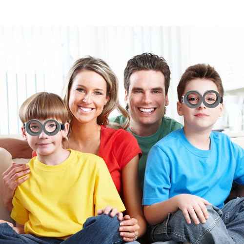 2PCS Round Goggles Glasses for Halloween Cosplay Costume Accessories - Adjustable Steampunk Goggles for Adults Men, Women - Perfect for Halloween, Costume Parties, and Themed Events