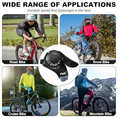 Bike Shifter SL-TX30-7R, 7 Speed Bike Right Thumb Shift Lever for Mountain City Road Folding Bicycle