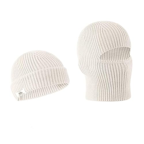 Balaclava Ski Mask Cold Weather Balaclava Mask Warm Face Mask Balaclava and Beanie Hats for Men 2 in 1