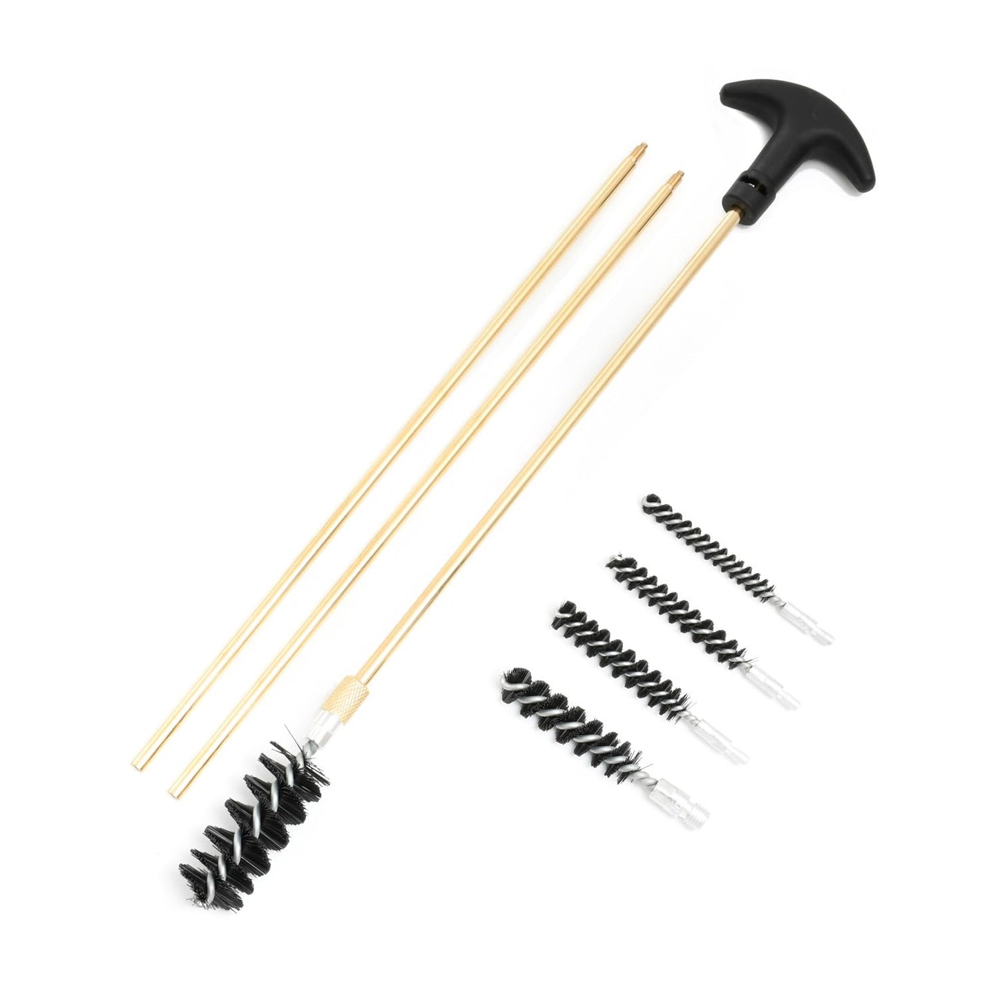 Motanar Gun Cleaning Kit Universal Gun Cleaner for Shotgun, Pistol, Rifle, All Guns with Lightweight Carrying Case (Upgrated Brass Jags & Loops)