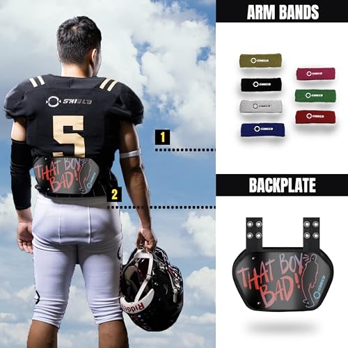 Youth Football Backplate for Shoulder Pads - Expression Series, That Boy Bad