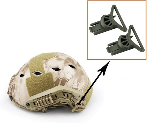 WarmHeartting Tactical Helmet Side Rails Swivel Goggle Clip for 36MM Wide Goggle Straps Airsoft Helmet Accessories for ARC Rail Equipped ACH/MICH/Fast Helmet