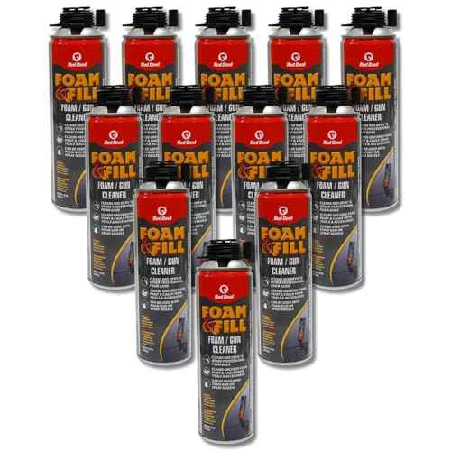 Red Devil 0921 Foam & Fill Foam Gun Cleaner, Clear, 12 Pack