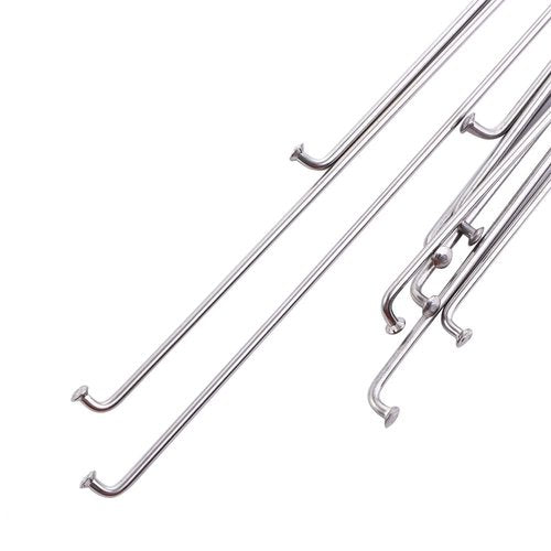 Vctitil 10 Pcs 245mm-305mm 14G Bicycle Spokes Stainless Steel Spokes and Nipples Bike Spokes for Mountain Bike Road Bike Electric Bike 700C Wheels(245MM)