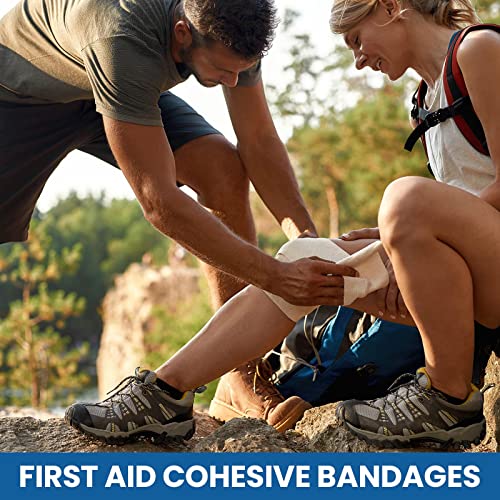 Self Adhesive Vet Wrap Bandages Set - 15 Colors for Horses, Sports & Pets