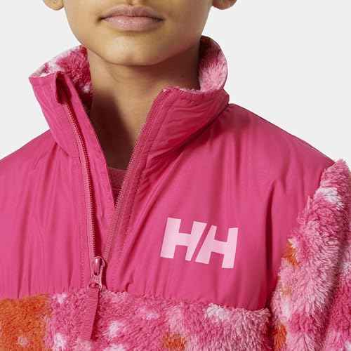 Helly Hansen Kids Champ 1/2 Zip Midlayer Sweater Jacket, 097 Bubblegum Pink Aop, Size 2