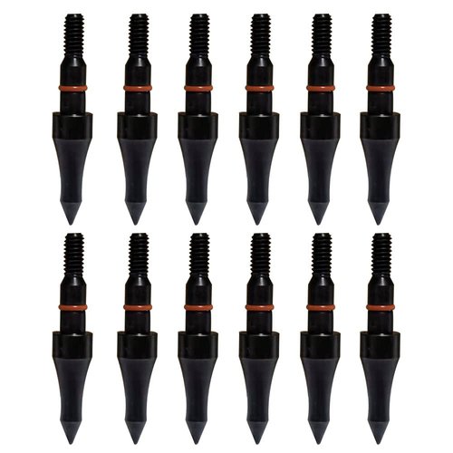 Field Points arrowheads 100 Grains Archery Field Points, 5/16'' Steel Screw in Archery Field Tips and Broadheads (1 Dozen 12 PCS), 2.9*2.3*0.6
