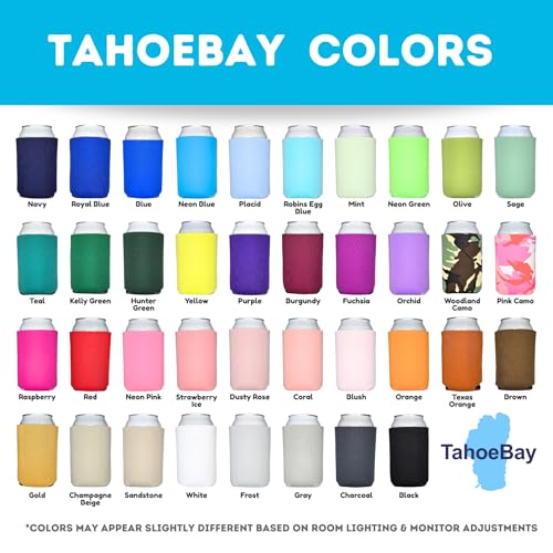 Neoprene Can Cooler Sleeves Bulk 12oz Set - Sandstone