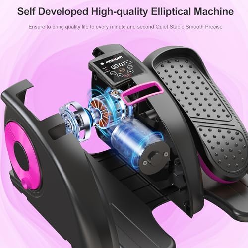 Mysuntown Under Desk Elliptical for Home, Leg Exerciser While Sitting for Seniors, Quiet and Portable Ellipse Leg Exerciser with Remote Control, for Men and Women