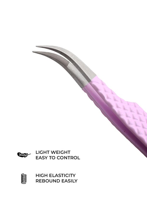 Fiber Tip Lash Tweezers For Eyelash Extension Tweezers Professional