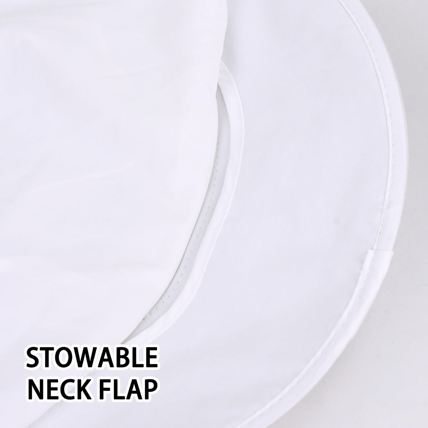 Sun Hats for Men Women Fishing Hat UPF 50+ Breathable Wide Brim Bucket Hats Summer UV Protection Safari Hat with Neck Flap White