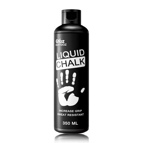OUTTDOZ 12 oz Superior Grip Liquid Chalk Mess-Free Gym Chalk for Weightlifting, Gymnastics, Rock Climbing, Dancing, Dries in Seconds. (350ML)