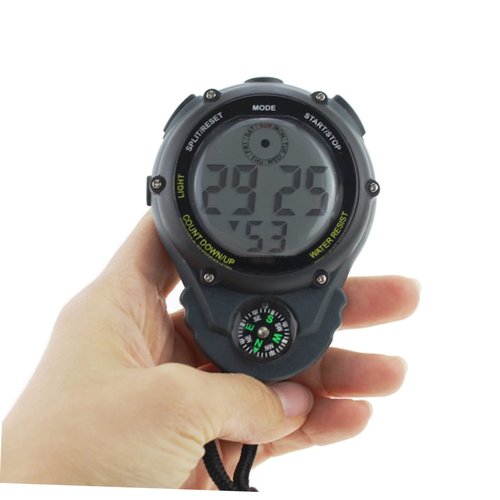 POPETPOP Electronic Stopwatch with Backlight Large Screen Abs Material Portable Timer for Training and Competitions Timekeeping Watch for Running and Swimming