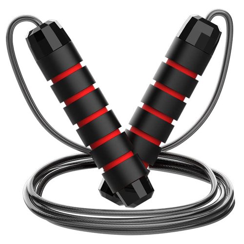 Adjustable Jump Rope with Foam Handles, Tangle-Free Speed Rope with Ball Bearings for Fitness, Home Exercise, and Weight Loss, Suitable for All Ages