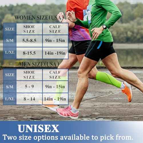 CHARMKING 3 Pairs Open Toe Compression Socks for Women & Men Circulation 15-20 mmHg is Best Support for All Day Wear