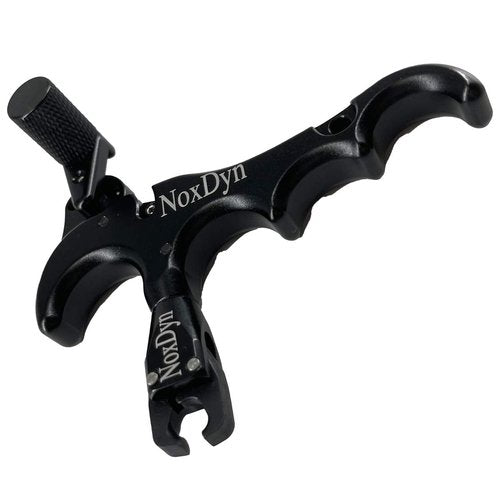 NoxDyn Bow Release with D Loop Rope, Archery Compound Bow Release 360° Rotatable Thumb Release for Archery Accessories (Black)