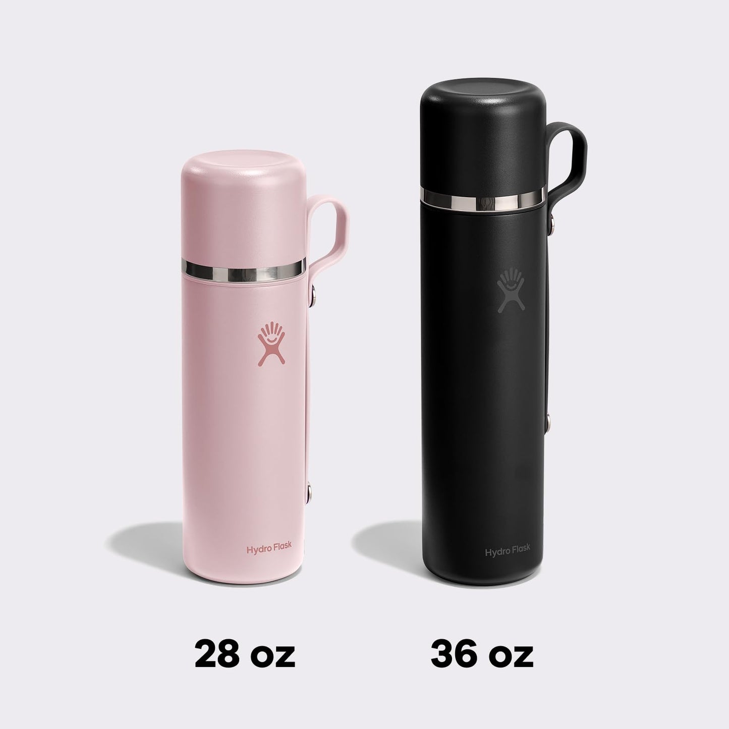 Hydro Flask Hot Flask & Cup – Insulated Stainless Steel, Hot Drink Travel Container for Coffee & Tea 28 Oz Birch Gray