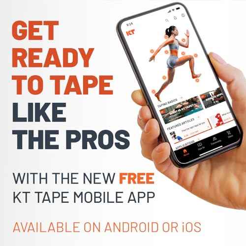 KT Tape, Original Cotton, Elastic Kinesiology Athletic Tape, 20 Count, 10¡± Precut Strips