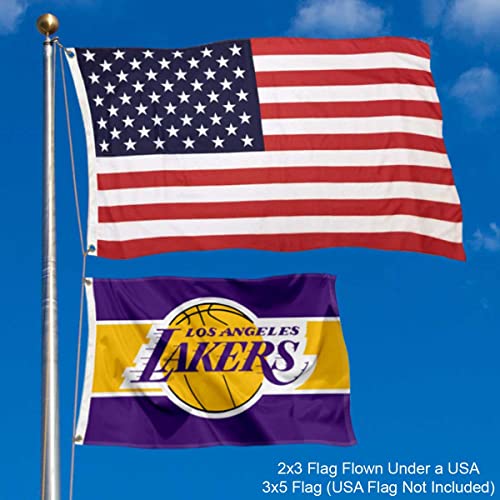 Los Angeles Lakers Small 2x3 Foot Banner Flag