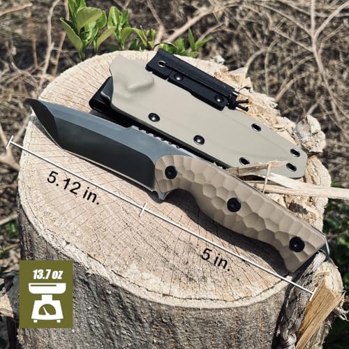 VG-10 Steel Survival Knife with G10 Handle 10-Inch Tactical Fixed Blade