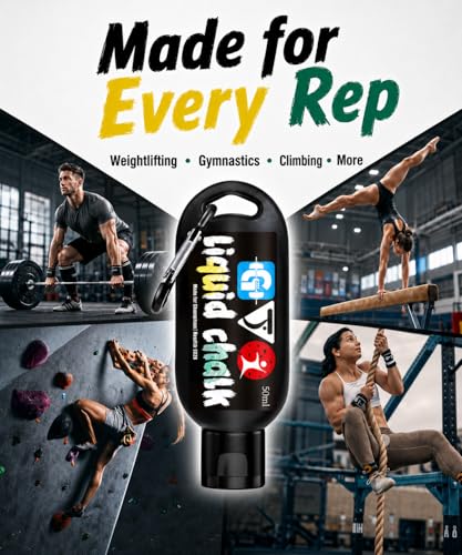 Liquid Hand Gym Chalk 2*1.69OZ - Quick-Drying, Mess-Free Grip Enhancer