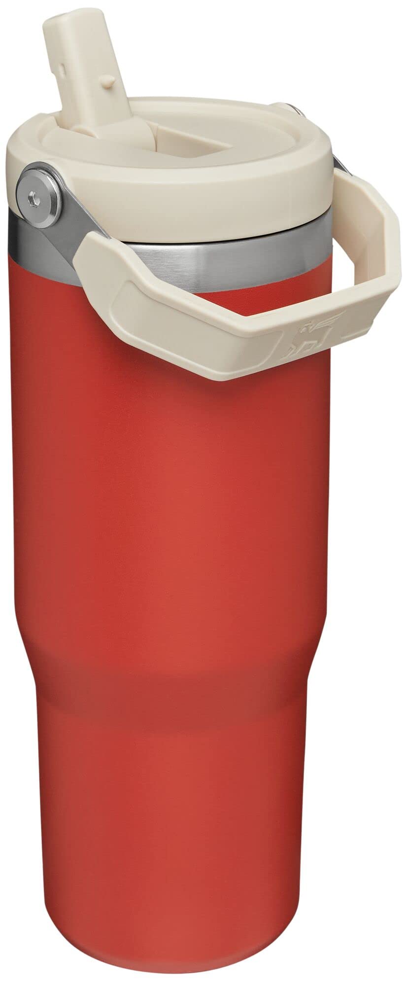 Stanley IceFlow Stainless Steel Tumbler - Vacuum Insulated Water Bottle for Home, and Car Reusable Cup with Straw Leak Resistant Flip Cold for 12 Hours or Iced for 2 Days, Carnelian, 30 OZ / 0.89 L