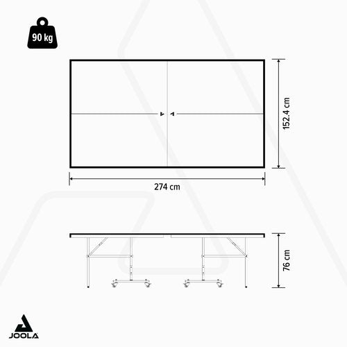 JOOLA Nova Pro Plus Indoor/Outdoor Table Tennis Table with Weatherproof