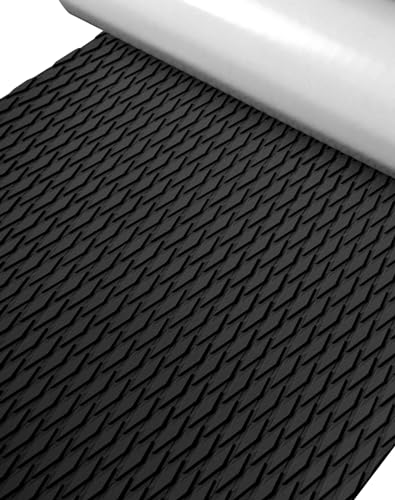 Black EVA Foam Surfboard Pad 47.2 x 11.8 Inches Non-Slip Deck Grip Marine Mat