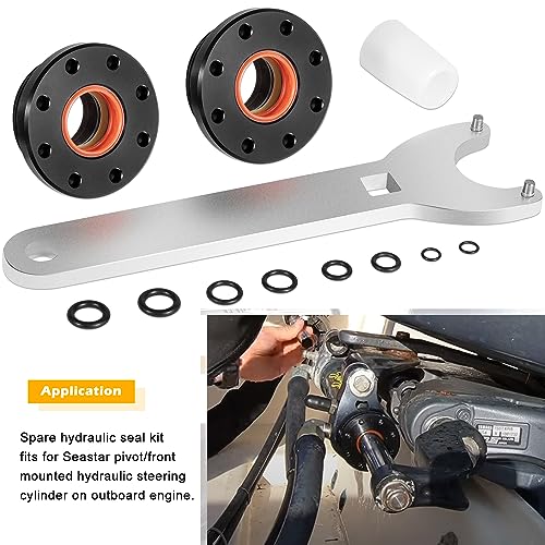 Hydraulic Steering Seal Kit with Pin Wrench for Outboard Engines HC5345