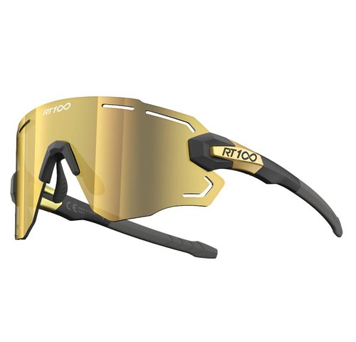 RT100 wrap around frameless Cycling Triathlon Volleyball Gold Sunglasses Women Men