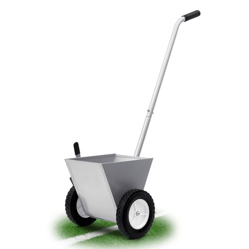 PullCrease 25 Pound Capacity Baseball Field Dry Line Chalker, Wheeled Heavy Duty Steel Athletic Striping Marker Dry Line Painter, Standard Striping Machine, 2" Lines Chalker Machine Without Cover