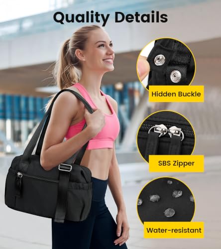 Vorspack Mini Gym Bag with Wet Pocket - Black / Mini