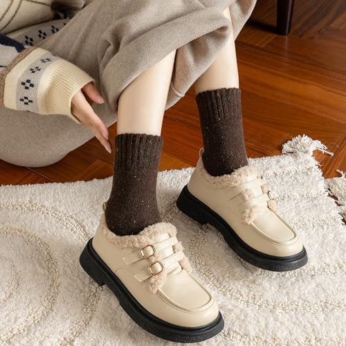 Women’s Wool Socks for Winter - Warm Hiking Crew Boot Socks