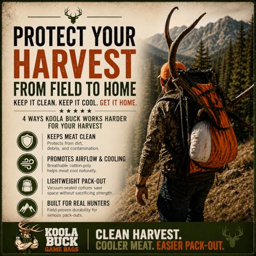 Synthetic Game Bags for Hunting | Ultra-Light 5 Pack Deer Qtr Bags