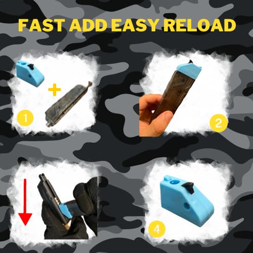 Generic Airsoft Speed Loader for Pistol Magazines Quick and Easy Reload (Light Blue)