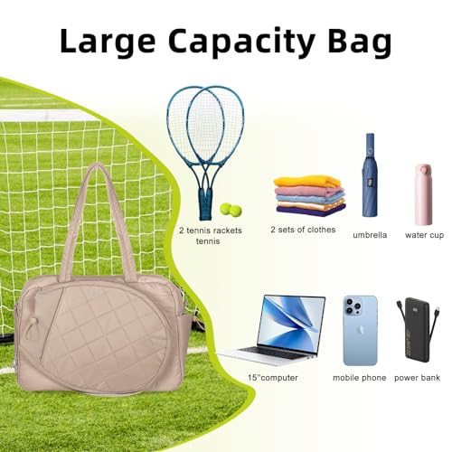 Tennis Bag for Women with Racket Compartments & Travel Organization