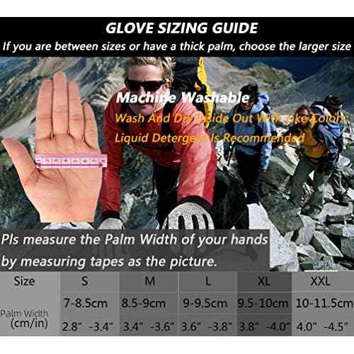 MOREOK Winter Gloves for Men/Women -10¡ÆF 3M Thinsulate Warm Touch Screen Snow Ski Bicycle Bike Gloves for Driving/Cycling/Running/Hiking
