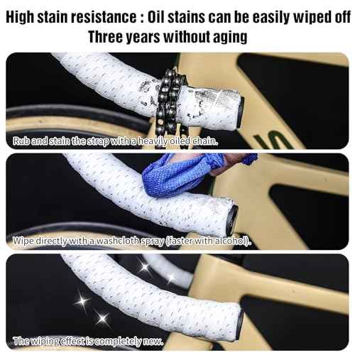 Bike Handlebar Tape, EVA Bike Bar Tape Road Bike, High Stain Resistance Bicycle Handlebars Tape, Extra Thick Soft & Non-Slip Comfortable Bike Grip Tape for Handlebars(Set of 2, Black)