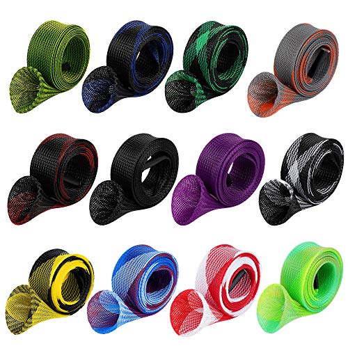 7 Feet Fishing Rod Sleeve Cover Braided Mesh Pole Protector for Casting & Spinning