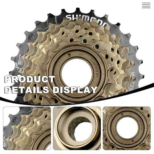 Bike Freewheel 7-Speed Tourney/TY MF-TZ500 Screw On Multiple Freewheel Bicycle Multiple Freewheel 14-28 Tooth (TZ500-7/14-28T)