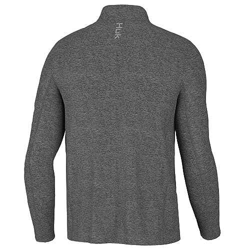 HUK Coldfront Heather Pullover, Fishing 1/4 Zip for Men