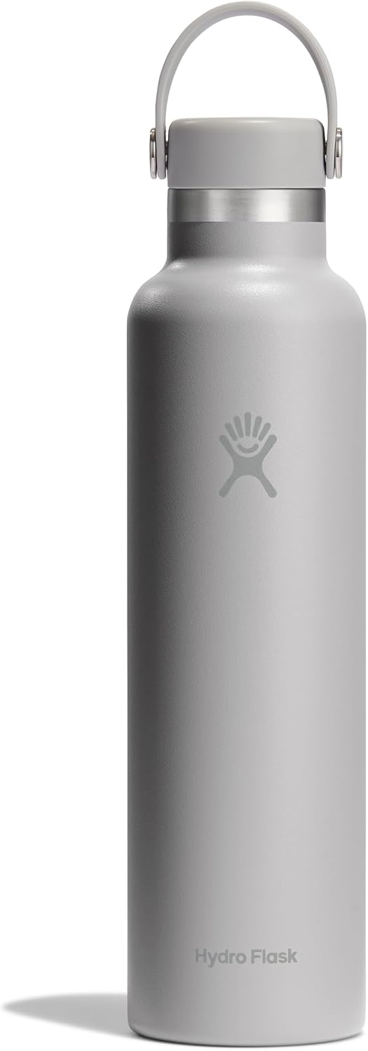 Hydro Flask Water Bottle - Insulated Stainless Steel - Non Spill, Leakproof in 24 Oz White