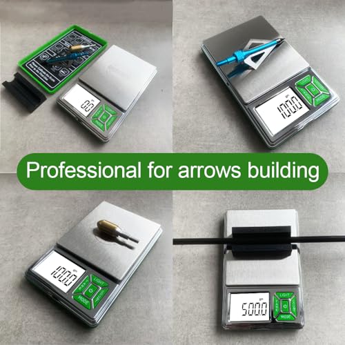 Digital Grain Scale for Archery - Precision Arrow Weighing with 6 Units