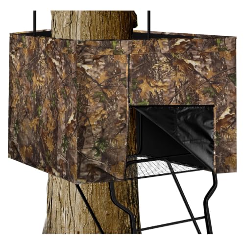 Tree Stand Blind Cover Camo Skirt with 2 Pockets - 142 x 35.5 Inches