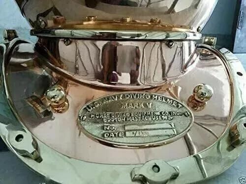18" Diving Helmet US Navy Mark V Deep Sea Divers Antique Scuba SEA Divers Helmet Gift