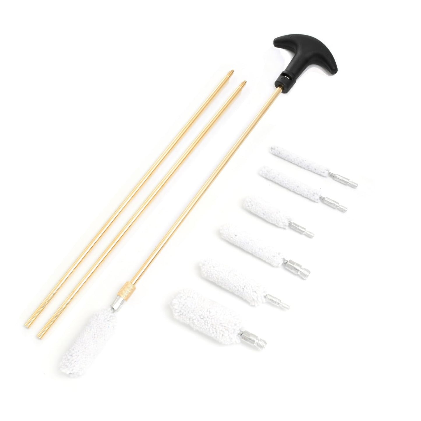 Motanar Gun Cleaning Kit Universal Gun Cleaner for Shotgun, Pistol, Rifle, All Guns with Lightweight Carrying Case (Upgrated Brass Jags & Loops)