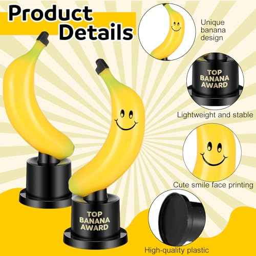 Tondiamo Small Trophy Celebrate The Top Award 6 Inch Tall Plastic MVP Funny Game Small Trophy and Awards for Employees Boss Custom Competition Gifts