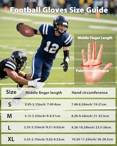 Adult White Black Flag Football Gloves XL Breathable Grip Sports Gear Variation 01